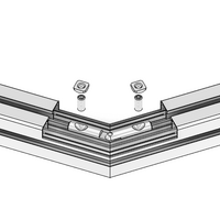 41-222-1 MODULAR SOLUTIONS 45 MITRE CONNECTOR 90 DEG DRILLING REQUIRED